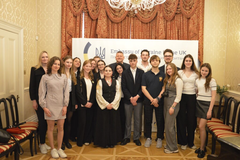 UGS finalists with Ambassador Zalyzhnyi